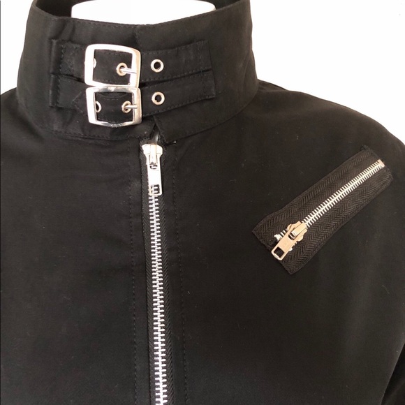 Black gothic punk buckle jacket - Picture 5 of 5